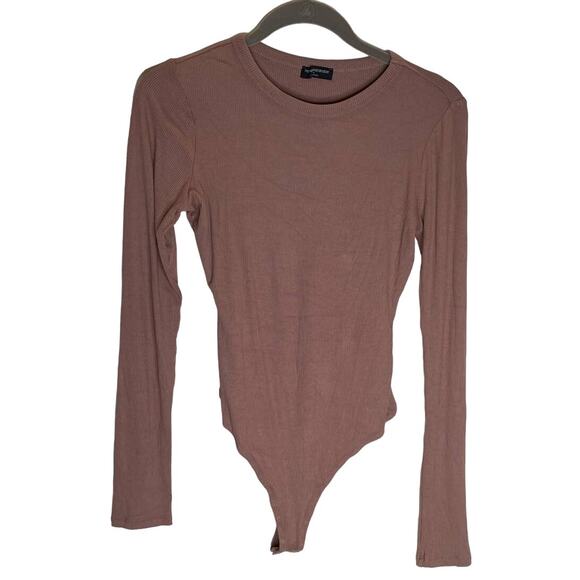 Naked Wardrobe Long Sleeve Ribbed Bodysuit - XL - Picture 1 of 4